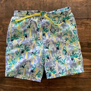 Tropical monkey swim trunks